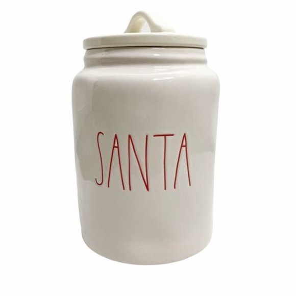 Rae Dunn “SANTA” Christmas Ceramic Canister - Picture 1 of 2